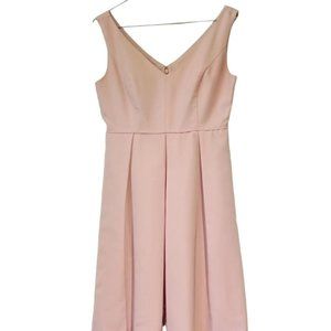 J. Crew Sleeveless Pastel Pink  Fit & Flare Dress  Size 2  KAMI  V-Neck  NWT